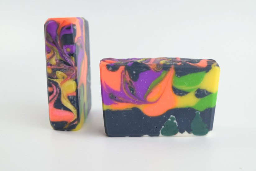 neon soap aurora borealis theme