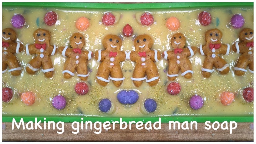 gingerbread man soap embeds
