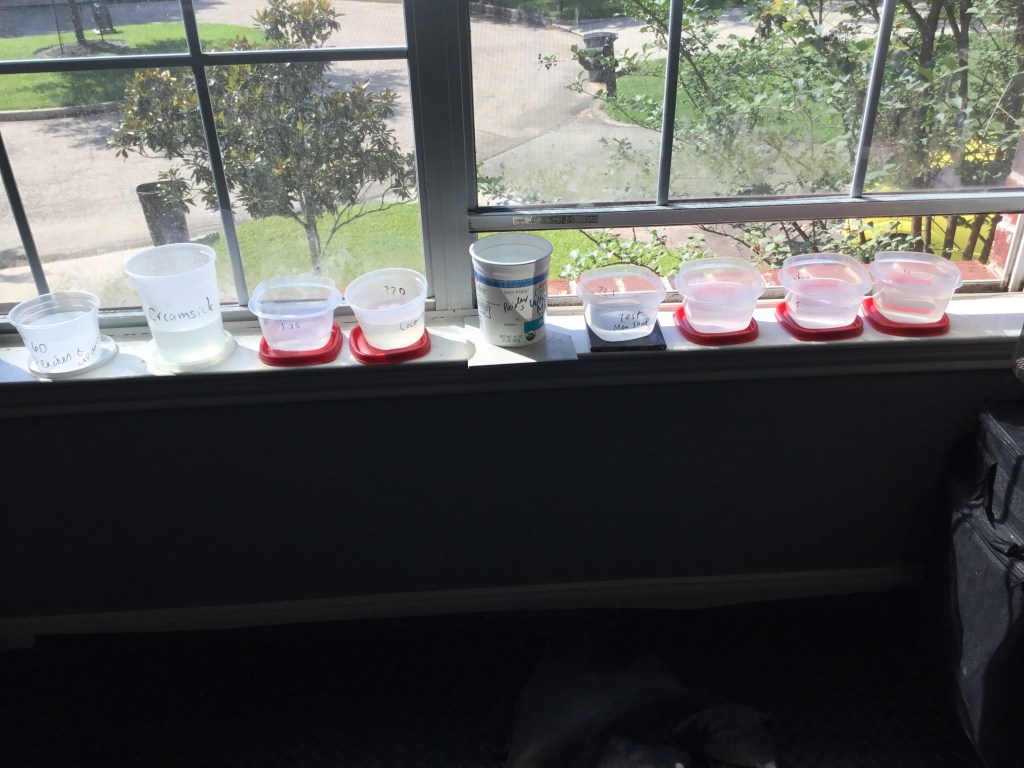 multibatching lye for soap