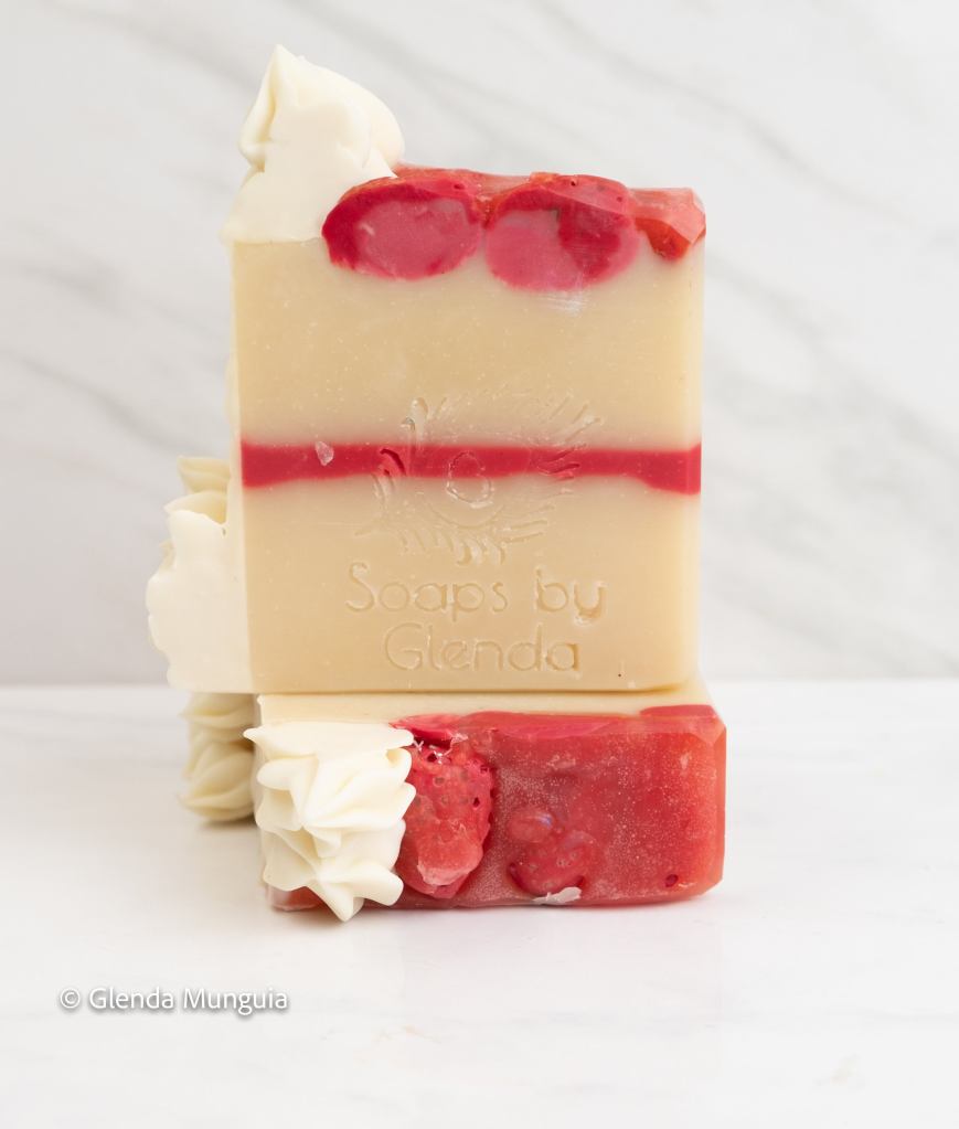 strawberry cake soap