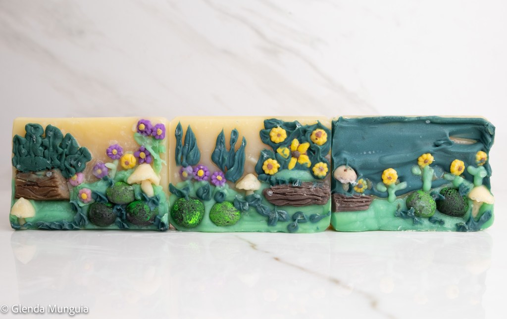 garden themed soap